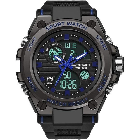 KXAITO Men's Sports Waterproof Military Watch Date Multi Function LED Watch - Picture 2 of 7